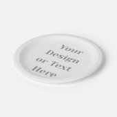 Customizable Your Design or Text Here Personalized ペーパープレート (アングル)