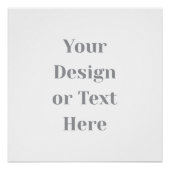 Customizable Your Design or Text Here Personalized ポスター (正面)