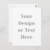 Customizable Your Design or Text Here Personalized ポストカード (正面/裏面)