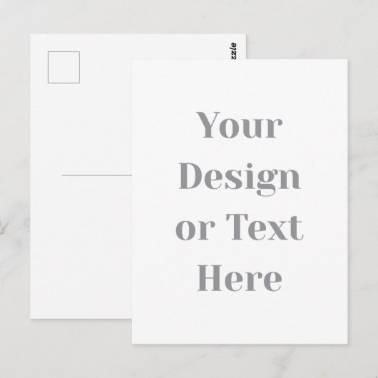 Customizable Your Design or Text Here Personalized ポストカード (正面/裏面)