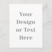 Customizable Your Design or Text Here Personalized ポストカード (正面)