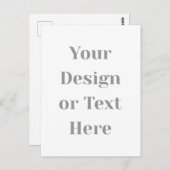 Customizable Your Design or Text Here Personalized ポストカード (正面/裏面)