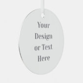 Customizable Your Design or Text Here Personalized メタルオーナメント (正面右)