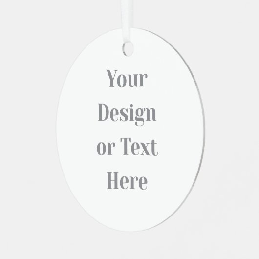 Customizable Your Design or Text Here Personalized メタルオーナメント (正面左)