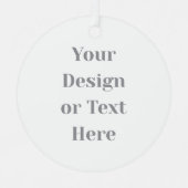 Customizable Your Design or Text Here Personalized メタルオーナメント (正面)