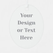 Customizable Your Design or Text Here Personalized メタルオーナメント (正面)