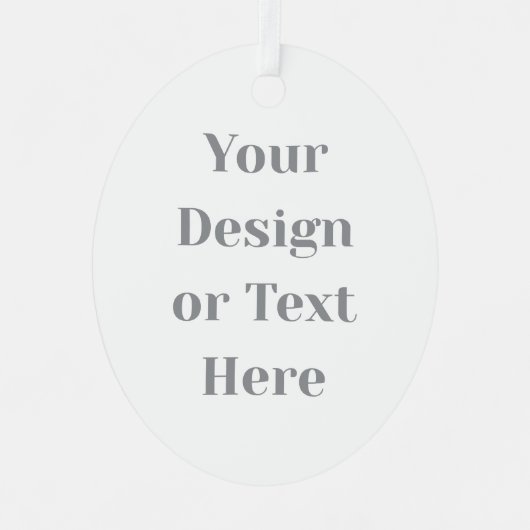 Customizable Your Design or Text Here Personalized メタルオーナメント (正面)