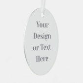 Customizable Your Design or Text Here Personalized メタルオーナメント (正面右)