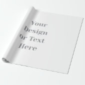 Customizable Your Design or Text Here Personalized ラッピングペーパー (アンロールド)