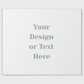 Customizable Your Design or Text Here Personalized ラッピングペーパー (フラット)