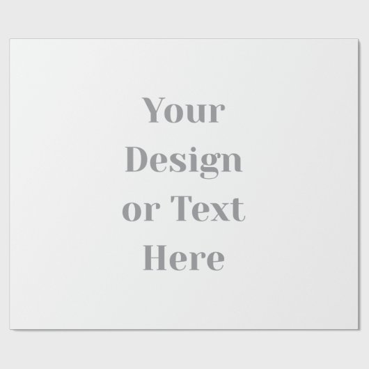 Customizable Your Design or Text Here Personalized ラッピングペーパー (フラット)