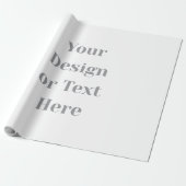 Customizable Your Design or Text Here Personalized ラッピングペーパー (アンロールド)