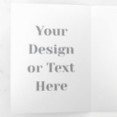 Customizable Your Design or Text Here Personalized 三つ折りカード (内部最初)
