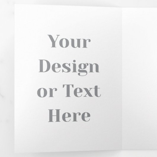 Customizable Your Design or Text Here Personalized 三つ折りカード (内部最初)