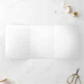 Customizable Your Design or Text Here Personalized 三つ折りカード (内部)
