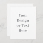 Customizable Your Design or Text Here Personalized 出欠カード (正面/裏面)