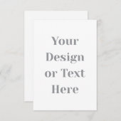Customizable Your Design or Text Here Personalized 出欠カード (正面/裏面)