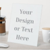 Customizable Your Design or Text Here Personalized 台座サイン (インサイチュ)