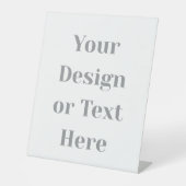 Customizable Your Design or Text Here Personalized 台座サイン (正面)