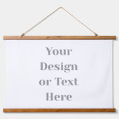 Customizable Your Design or Text Here Personalized 吊り下げ型タペストリー (正面)