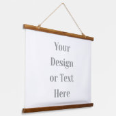 Customizable Your Design or Text Here Personalized 吊り下げ型タペストリー (傾斜あり)