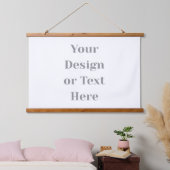 Customizable Your Design or Text Here Personalized 吊り下げ型タペストリー (寝室)