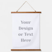 Customizable Your Design or Text Here Personalized 吊り下げ型タペストリー (正面)