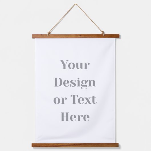 Customizable Your Design or Text Here Personalized 吊り下げ型タペストリー (正面)