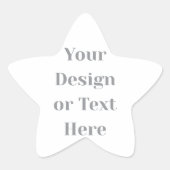 Customizable Your Design or Text Here Personalized 星シール (正面)