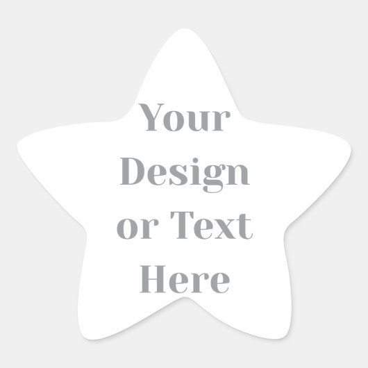 Customizable Your Design or Text Here Personalized 星シール (正面)