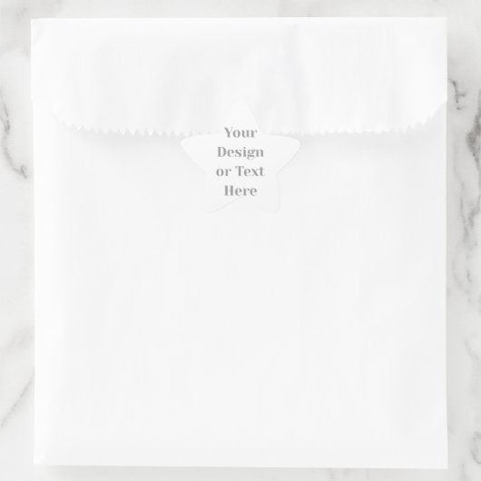 Customizable Your Design or Text Here Personalized 星シール (バッグ)