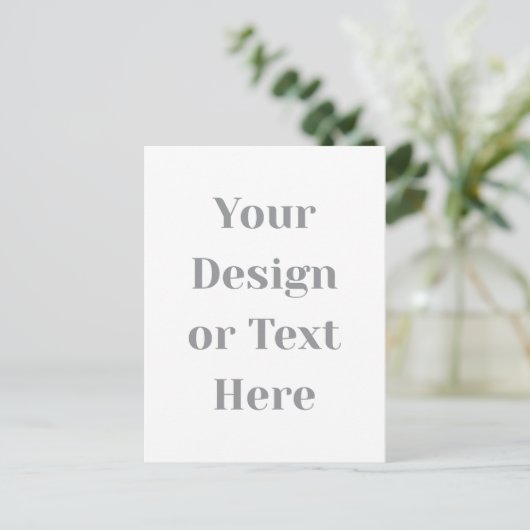 Customizable Your Design or Text Here Personalized 案内ポストカード (スタンド正面)