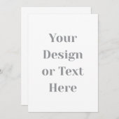 Customizable Your Design or Text Here Personalized 案内状 (正面/裏面)