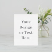 Customizable Your Design or Text Here Personalized 箔シーズンポストカード (立ち正面)
