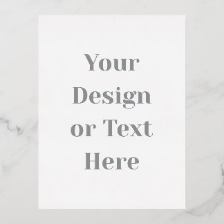 Customizable Your Design or Text Here Personalized 箔シーズンポストカード