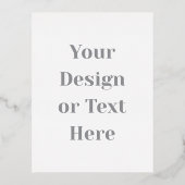 Customizable Your Design or Text Here Personalized 箔シーズンポストカード (正面)