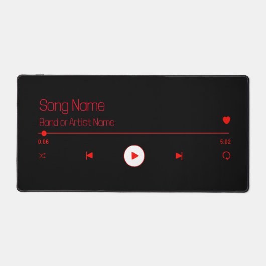 Customizable Your Favorite Music デスクマット (正面)