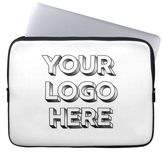 Customizable Your Logo Here Laptop Sleeve ラップトップスリーブ (正面)