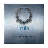 Customizable Yule Ceramic Tile タイル (正面)