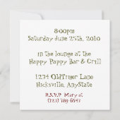 CustomizableAntique Truck Retiverパーティー招待状 招待状 (裏面)