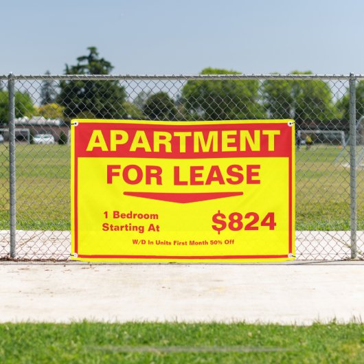 Customize 1 2 3 Bedroom Apartments For Lease 横断幕 (インサイチュ)