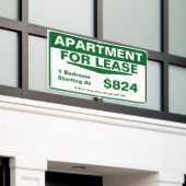 Customize 1 2 3 Bedroom Apartments For Lease 横断幕 (ビルの外側)