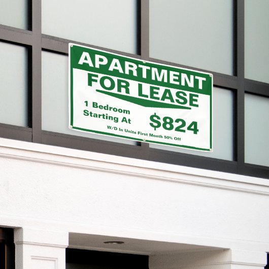 Customize 1 2 3 Bedroom Apartments For Lease 横断幕 (ビルの外側)