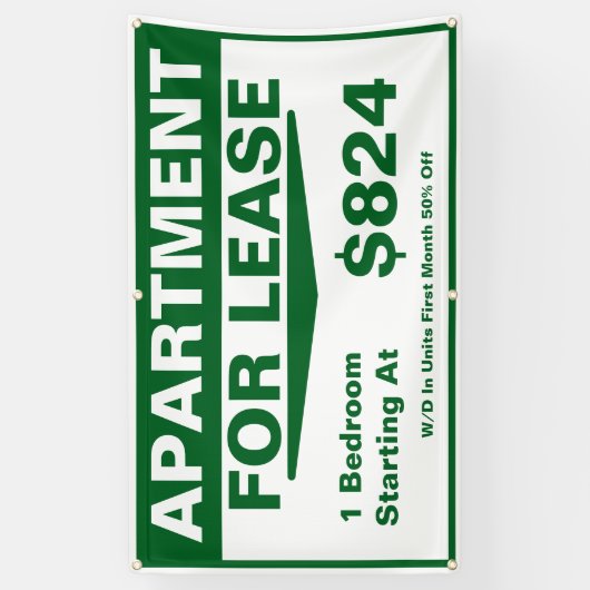 Customize 1 2 3 Bedroom Apartments For Lease 横断幕 (縦)