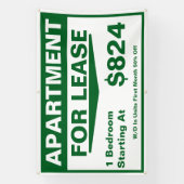 Customize 1 2 3 Bedroom Apartments For Lease  横断幕 (縦)