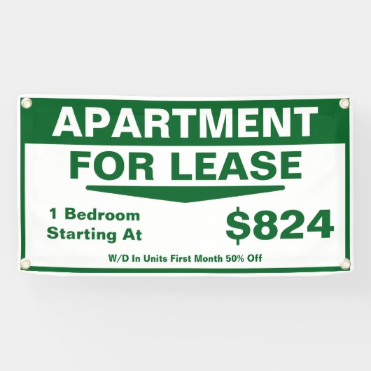 Customize 1 2 3 Bedroom Apartments For Lease 横断幕 (横)