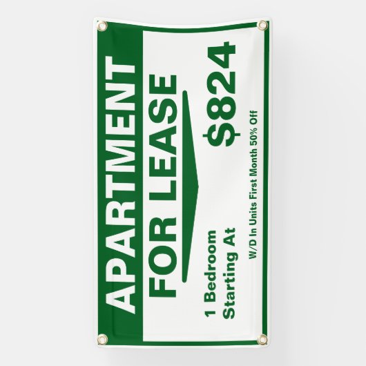 Customize 1 2 3 Bedroom Apartments For Lease 横断幕 (縦)