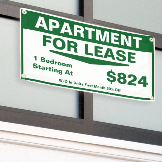 Customize 1 2 3 Bedroom Apartments For Lease 横断幕 (ビルの外側)