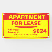 Customize 1 2 3 Bedroom Apartments For Lease 横断幕 (横)