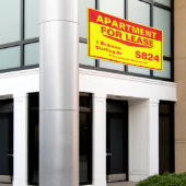 Customize 1 2 3 Bedroom Apartments For Lease Large 横断幕 (ビルの外側)